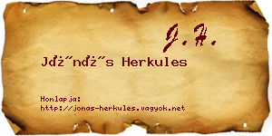 Jónás Herkules névjegykártya